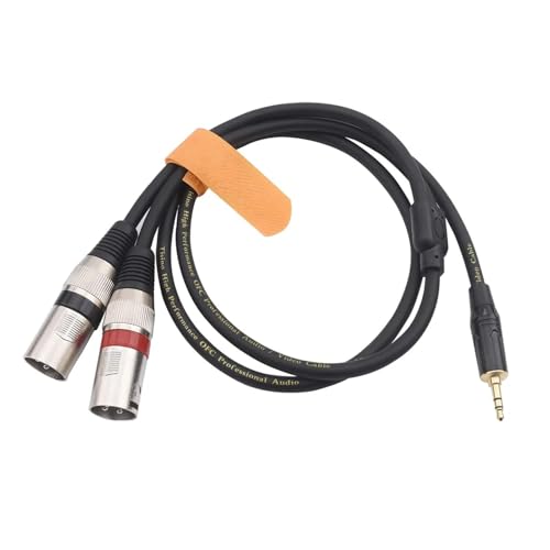 Cable Dual XLR a Jack 3.5mm Estéreo, 10m miniatura 2