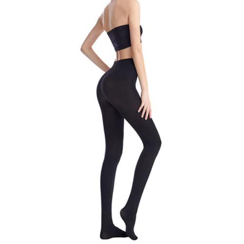 Damen-Fleece-Strumpfhose, makellose Beine, geschmiedete Winter-warme Strumpfhose, Thermo-Leggings, Strumpfhose, dehnbare Leggings, Hosen, Schwarz , 32 DE Cover