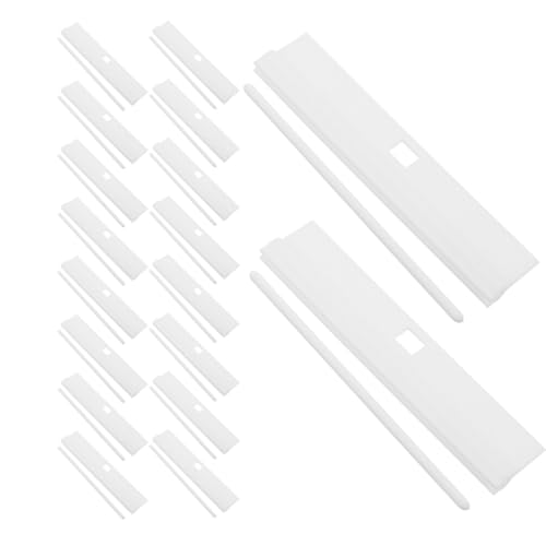 SUPVOX 30 Láminas de Persianas Verticales de Repuesto en PVC, Accesorios Resistentes para Cortinas Verticales, Colgadores para Persianas Domésticas, Fijación Estable y Funcionamiento