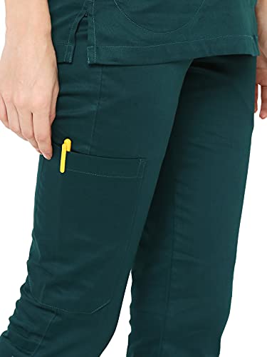 Image of Associated Uniforms Womens Cotton Slim Fit Scrub Suit with Lycra /Spandex /Stretch feel (LYCO)