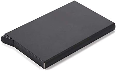 Menzy RFID Wallets, Credit Card Case Holder for Men and Women – Matte Black