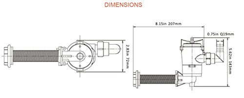 Seaflo 90 Degree Baitwell Pump 800Gph 4.0A 12V Submersible Bilge Pumps #TOP5