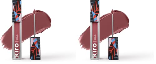 Image of Kiro Non-Stop Airy Matte Liquid Lipstick - Nude Ginger, 5ml | Super-Pigmented, Long-Lasting, hydrating | Waterproof, Smudge-Proof, Lightweight | Infused with Avocado & Apricot Oil (Pack of 2)