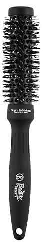 Image of Beaute Secrets Ceramic Round Brush for Blow Drying, 1 Inch Professional Ion Thermal Barrel Hairbrush for Women Styling, Blowout,Curling, Smoothing, Medium to Long Wavy or Curly Hair, 25mm