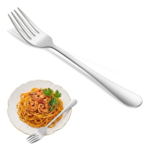 8-Piece 6.7 Inch Salad Forks Set,Durable Dishwasher Safe Stainless Steel Dessert Forks,Silverware Fork,Flatware Fork For Home Kitchen