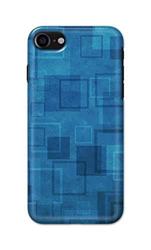 Image of Printed Hard Back Cover Case for Apple iPhone 7 | iPhone 8 | iPhone SE 2020 | SE2 2020 | iPhone SE3 2022 Back Cover (Plain Azure Blue) -702