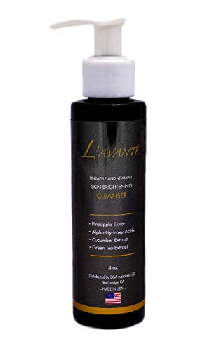 PINEAPPLE & VITAMIN C SKIN BRIGHTENING CLEANSER: SKIN Rejuvenation, Anti-aging, Anti-wrinkle, Skin Hydration, Pineapple stem cell