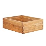 BEEKNOWS 8 Frame Super Beehive Board Unassembled Bee Box Wax Coated Bee Hives Body Comes with Pack of...