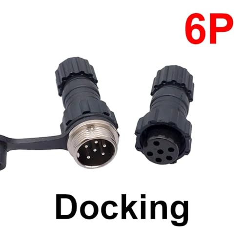 Conector GX16 repara cables rotos docking de 6 pines con tuerca 2