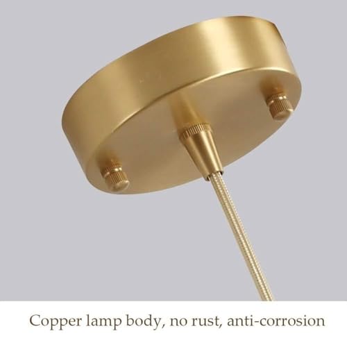 Lámpara colgante de cristal retro para dormitorio y sala estar 5