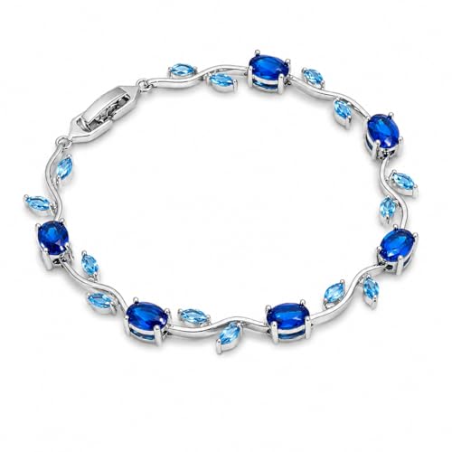 Image of Fairy Bloom Tulip Bracelet for Women - Alloy Floral Charm Bracelet