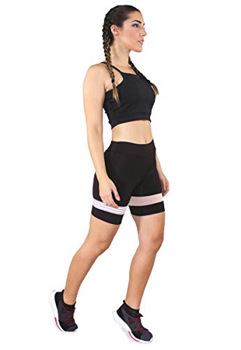 Conjunto Feminino Fitness Cropped Alcinha Preto + Shorts Preto Com Elastico