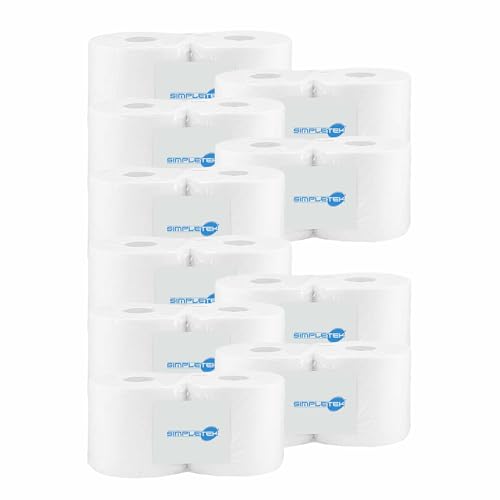 Rouleau de papier haute absorption SIMPLETEK gaufré pure cellulose 2 voiles résistants