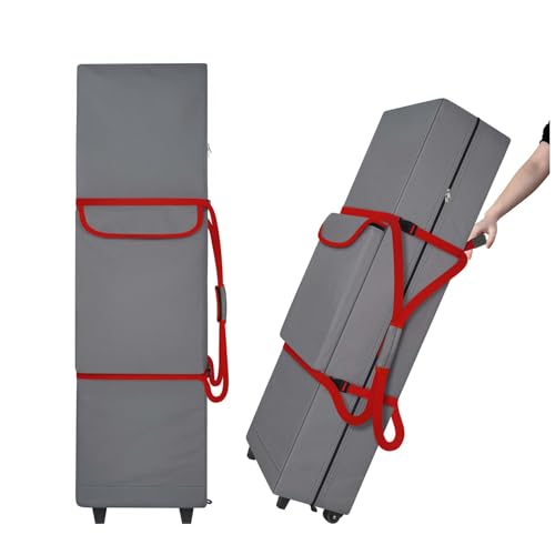 Cuddly Nest Wheeled Canopy Bag Replacement for 10x20ft Pop Up Canopy Tent-Rolling Carry Storage Bag with Sturdy Handles/Buckle Strap and Pocket