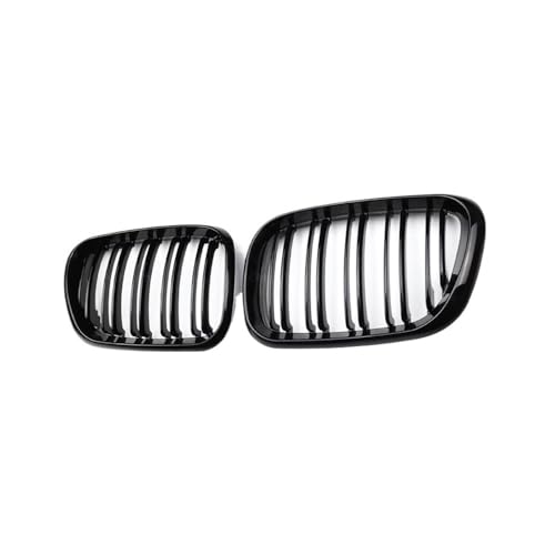 Parrilla deportiva para X5 E53 1999-2003 con diseño doble línea en negro brillante