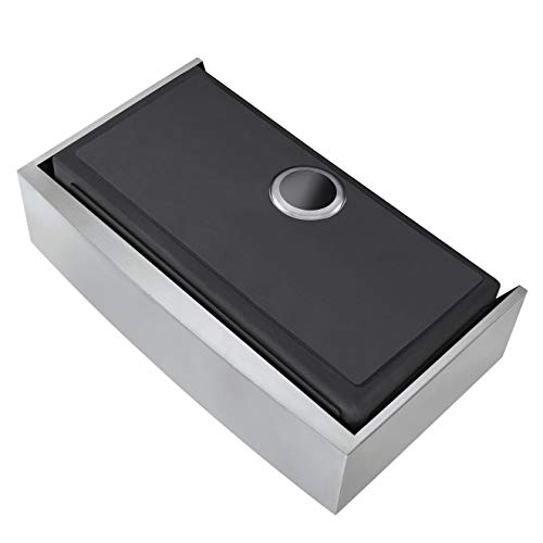 Zuhne Stainless Steel Farmhouse Kitchen Sink (36-Inch Apron Front, 16-Gauge Single Bowl) #TOP5