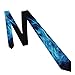 QSMJKLD Blue Flame Men's Tie Formal Silk Necktie Fashion Skinny Neck Tie for Wedding Groomsmen Tie