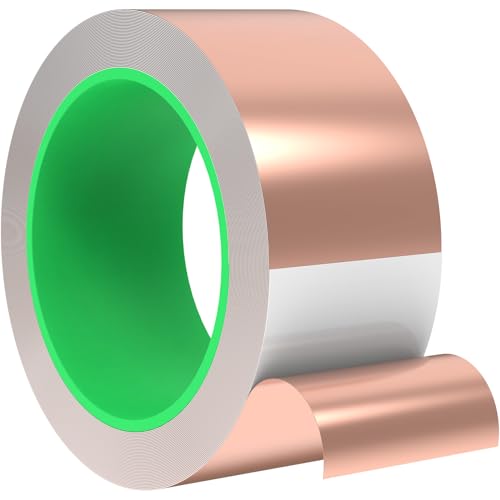 IRONDIY Conductive Copper Tape,Foil Adhesive Tape,High Shielding Double Sided Conductive Copper Tape...