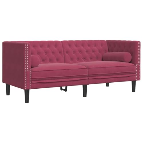 VidaXL Sofá Chesterfield 2 plazas con Cojines