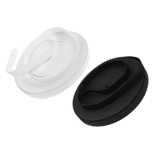 Housoutil 2 Rolls Stretchable Sewing Elastic Bands for DIY Waistbands Each for Pants Skirts Crafts Durable Material