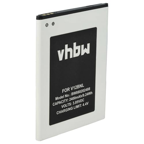 vhbw Batterie Compatible avec Wiko View, W-V600, Harry 2, Tommy 3 Plus téléphone Portable (2400mAh, 3,85V, Li-ION)