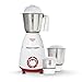 Maharaja Whiteline Neo DLX Mixer Grinder with Stainless Steel Jars | Long Lasting Performance with 750 Watt Motor | Overload Protector | Vacuum Feet | Ergonomic Handle | 5 Year Motor Warranty (White)