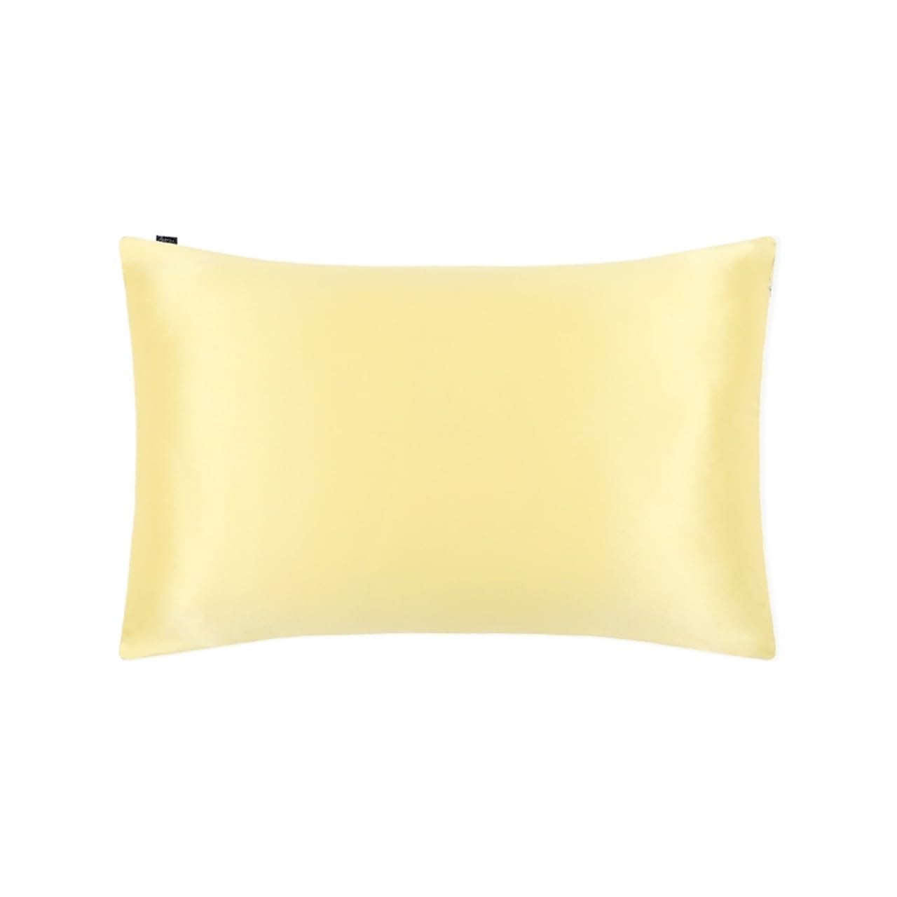 Silk Pillowcase With Hidden Zipper Care for Hair Pillow Cover for Bedding(Gold,50x75cm(Queen))