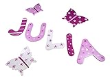Tolle Holzbuchstaben für Kinderzimmer-Tür, Schmetterling