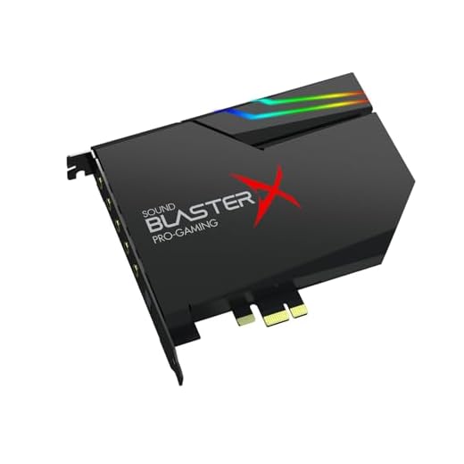 CREATIVE Sound BlasterX AE-5 Plus SABRE32 Hochauflösende PCI-e-Gaming-Soundkarte und DAC mit 32-Bit / 384 kHz, Dolby Digital und DTS mit bis zu 122 dB Rauschabstand, RGB-Aurora-Beleuchtungssystem