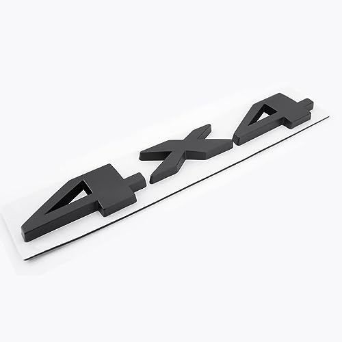 Image of Automaze 3D Metal 4X4 Letter Car Logo Sticker Badge, 0.78 x 3.93 x 3.93 Inches, Black