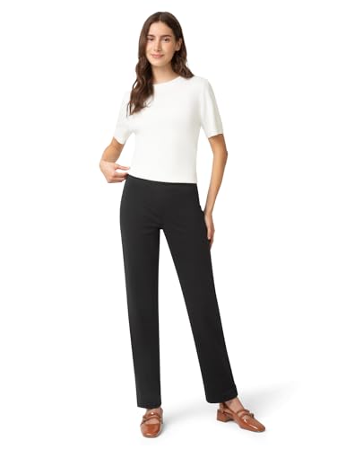 Image of no nonsense Women's Ponte Straight Leg Leggings Pull-on Pants