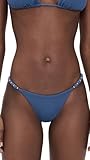 ViX Paula Hermanny Women's Beads Full Bikini Bottoms, Blue, M