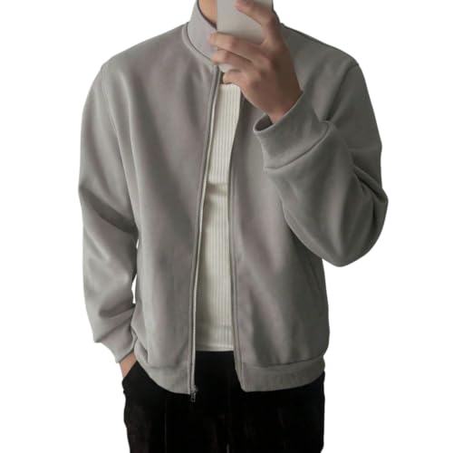 Image of PROSHARX Old Money Stand Up Collar Sweatshirt Zip-Up | Premium Comfort, Timeless & Aesthetic Style