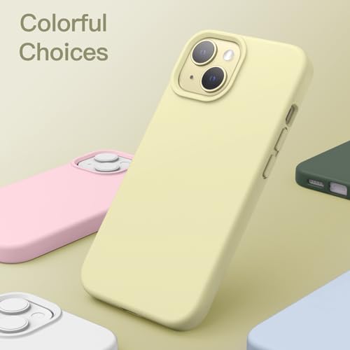 Image of JETech Silicone Case for iPhone 15, Yellow