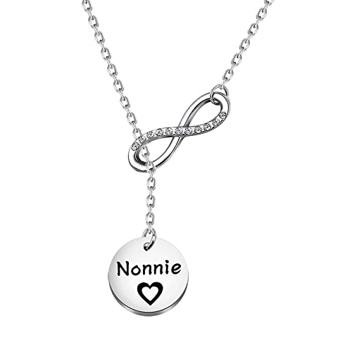 Lywjyb Birdgot Best Nonnie Ever Gift Nonnie Bracelet Gift Best Nonnie Christmas Gift (Nonnie necklace)