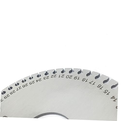 1 pieza Calibrador de lámina de acero inoxidable para inspección de soldaduras, herramienta de medición de grosor de alta precisión para soldadura y trabajo en metal miniatura 6