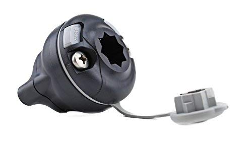 RAILBLAZA Kayak RailMount for 19-25mm (.75-1in) Round or Square Rails with Self-Adhesive Grip Tape for Easy Installation, (Black)