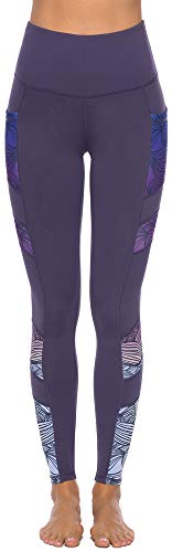 JOYSPELS Women's High Waisted Gym Leggings - Full Color Printed Leggings Non See Through Yoga Pants with Pockets for Gym, Cycling, Yoga, Running, Daily Leisure - Image 3