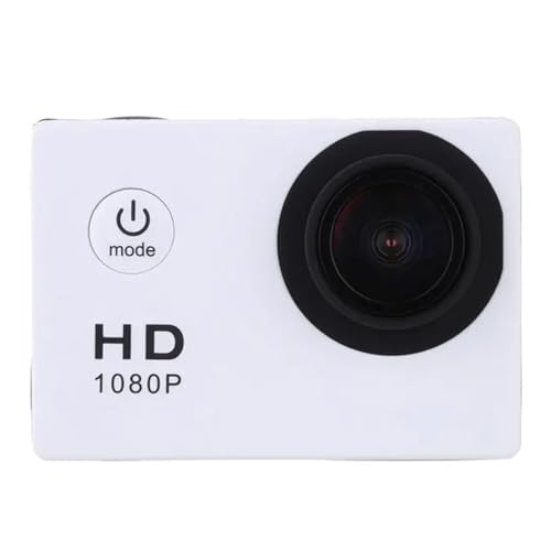 BJdfgE Mini HD 1080P cámara de grabación Buceo Impermeable acción Deportiva Full videocámara grabadora vídeo Ejercicio Extremo(White)