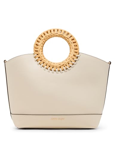 Bolso Tote Anne Klein con asa circular y correa desmontable miniatura 1