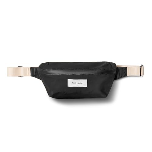 Native Union W.F.A Crossbody Pouch – Bandolera 1,5 L Sostenible, Moderna y Minimalista para Uso Diario con Bolsillo Oculto de Acceso Rápido – Negro