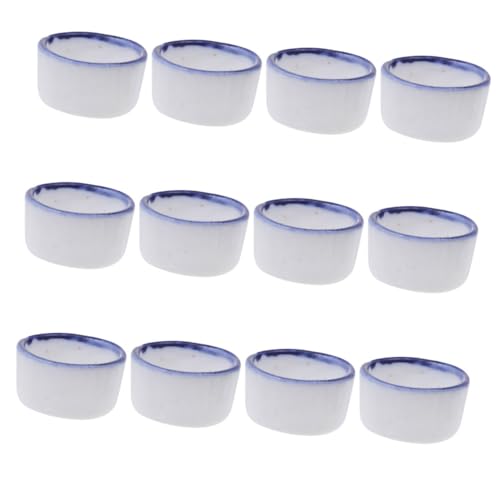 WEKADRIN 12 Ciotole in Terracotta per Rettili e Ragni Contenitore per Scorpioni e Tarantole Vaschette Piccole per Animali Terrario Design Compatto Risparmio Accessori per Mangiatoie