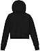 Nike Girl's Sportswear Club Fleece Crop Hoodie (Little Kids/Big Kids) Black/White S (8-9 Big Kid)