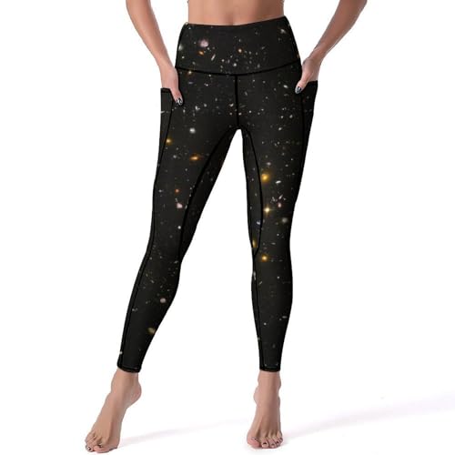 Legging femmes pantalon de sport yoga taille haute leggings pour fitness gym S