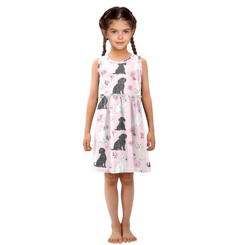 KLL Girl Summer Dress Toddler Soft Midi Dress Easter Outfit4