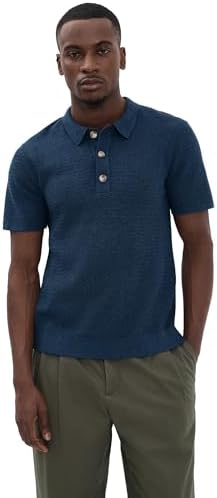 Rails Men's Nathan Knit Polo, Harbour, L