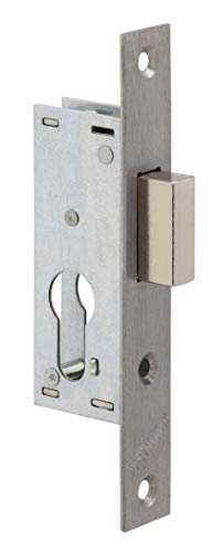 METALUX Série 14/39 - Serrure à encastrer 1 point pêne dormant seul sans Gâche Têtière Inox coffre 39.5mm x 95mm porte PVC ou porte metallique