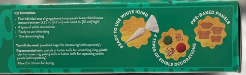 Tullipak Holiday Diy. Wilton Gingerbread Kits, Decorate Your Own Gingerbread Mini Village, 4 Gingerbread Houses. Includes Pack Of Holiday Stickers. thumb #1