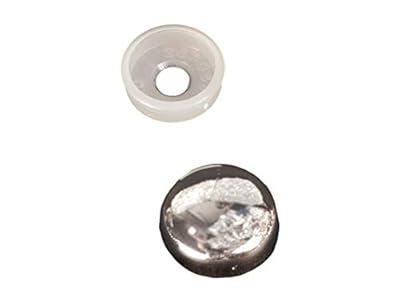 RV Designer H607, Screw Covers, Chrome, 14 Per Pack, Interior Hardware