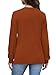 WIHOLL Fall Outfits for Women 2025 Fashion Long Sleeve Tops V Neck Thanksgiving Shirts Clothing Dressy Casual School Teacher Early Camarel L